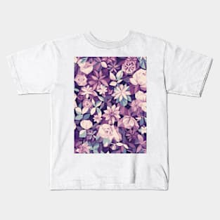 Floral Pattern Polygon style: Petal Polygon Palette Kids T-Shirt